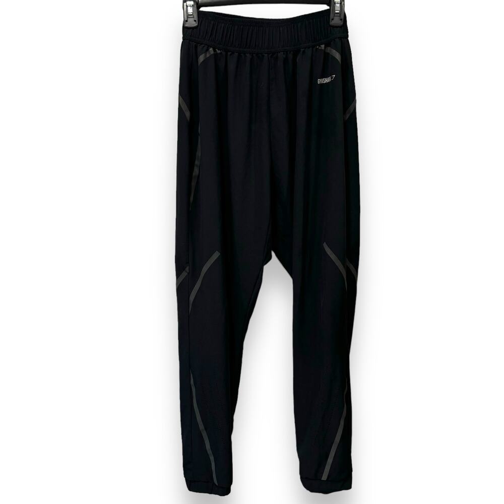 Gymshark Dry Performance Joggers Size Small Vented Reflective Black Active